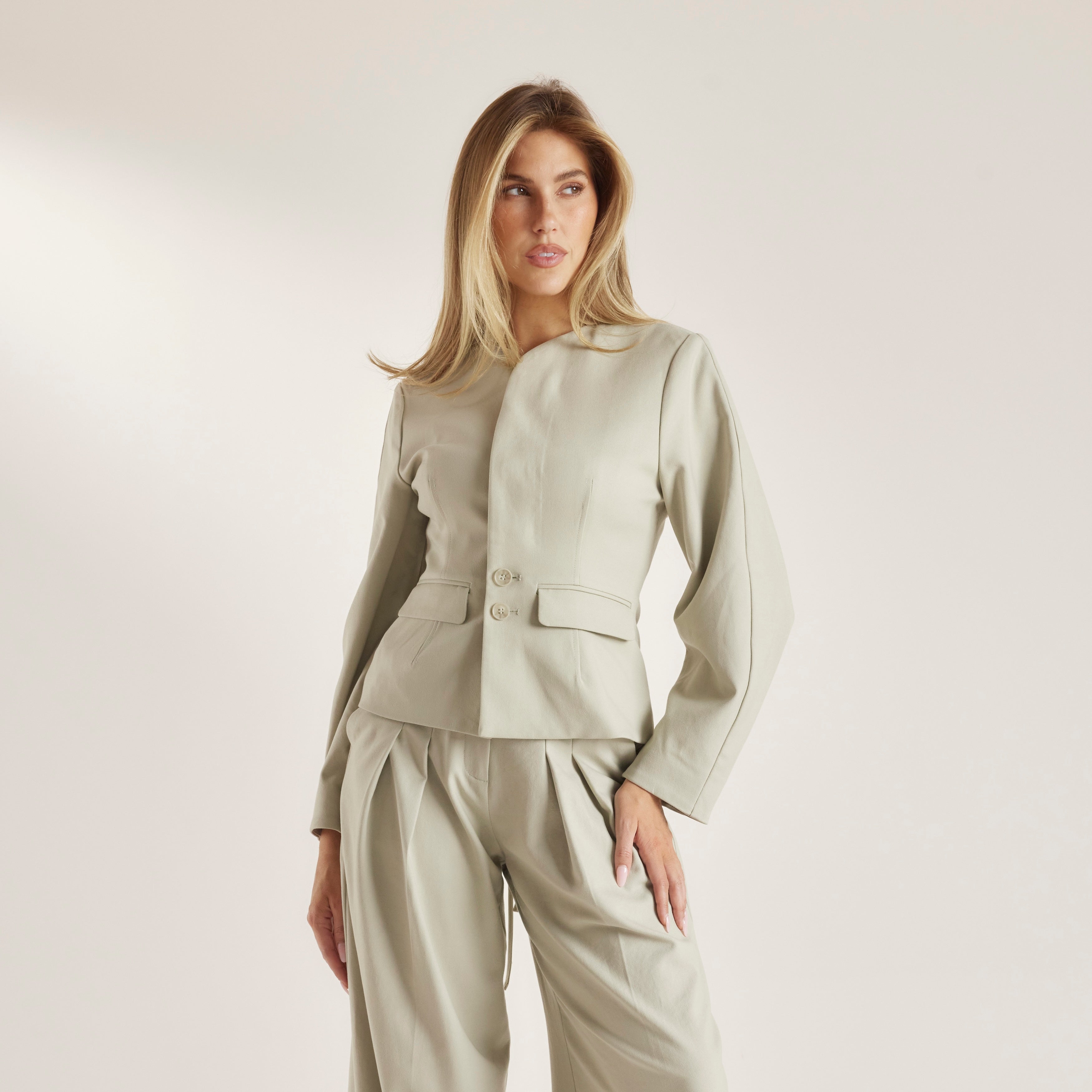 Structured Jacket - Sage